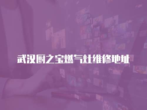 武漢廚之寶燃氣灶維修地址