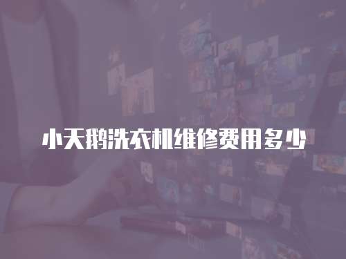 小天鵝洗衣機維修費用多少