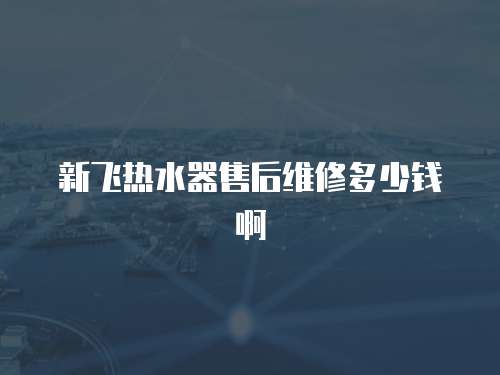 新飛熱水器售后維修多少錢啊