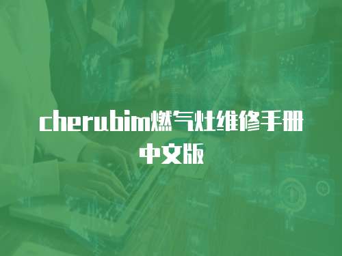 cherubim燃氣灶維修手冊中文版