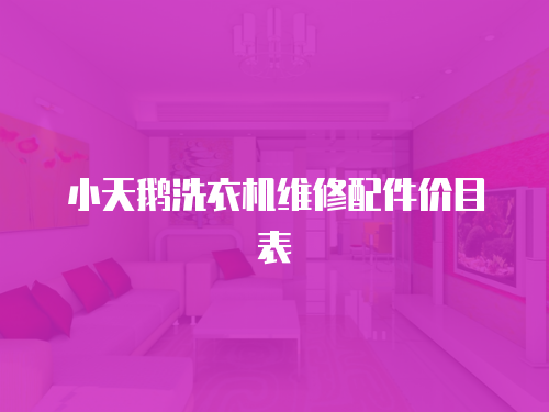 小天鵝洗衣機(jī)維修配件價目表