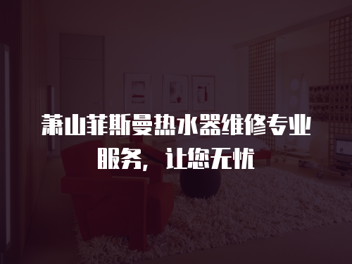 蕭山菲斯曼熱水器維修專(zhuān)業(yè)服務(wù)，讓您無(wú)憂(yōu)