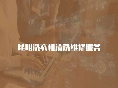 昆明洗衣機清洗維修服務