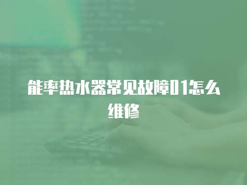 能率熱水器常見故障01怎么維修