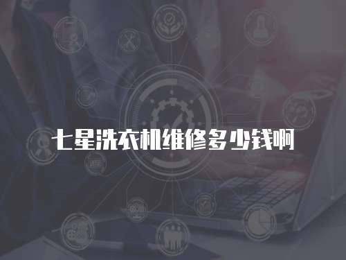 七星洗衣機維修多少錢啊
