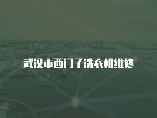 武漢市西門子洗衣機維修