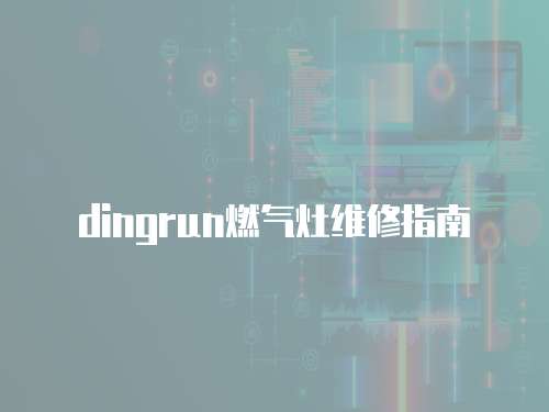dingrun燃?xì)庠罹S修指南