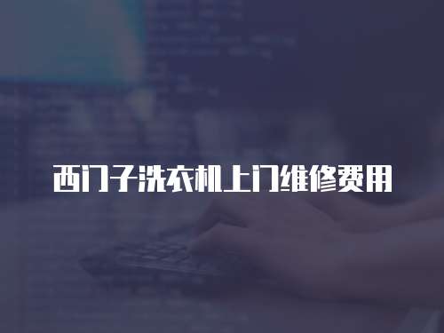 西門子洗衣機上門維修費用