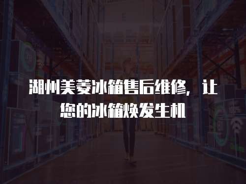 湖州美菱冰箱售后維修，讓您的冰箱煥發生機