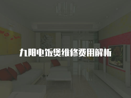 九陽電飯煲維修費(fèi)用解析