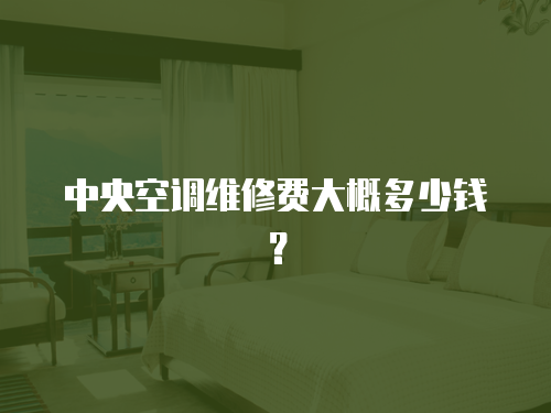 中央空調(diào)維修費(fèi)大概多少錢？