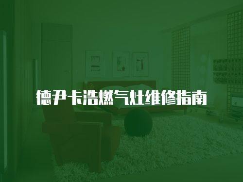 德尹卡浩燃氣灶維修指南