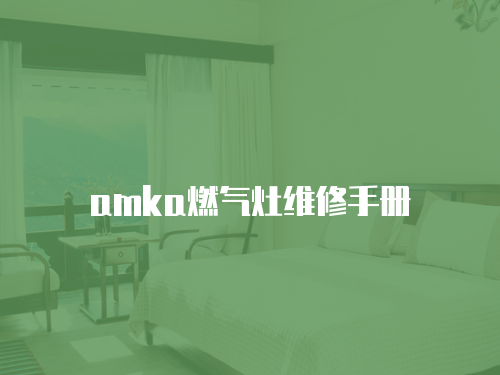 amka燃?xì)庠罹S修手冊