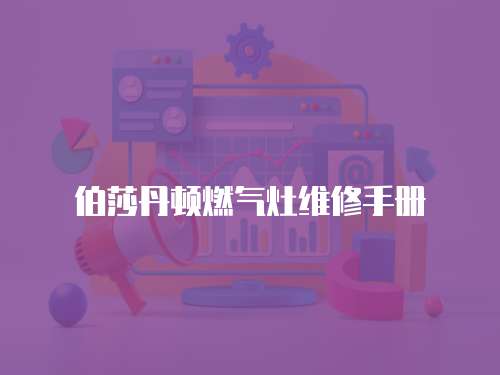 伯莎丹頓燃?xì)庠罹S修手冊(cè)