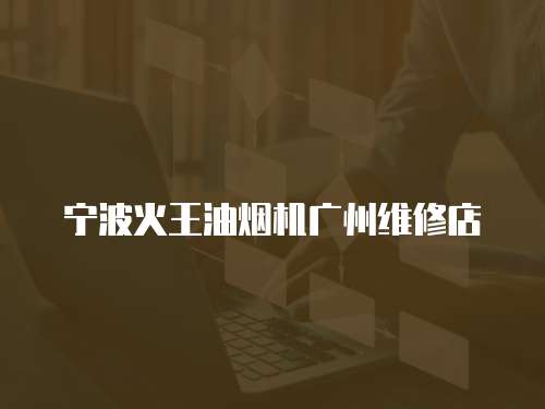 寧波火王油煙機廣州維修店
