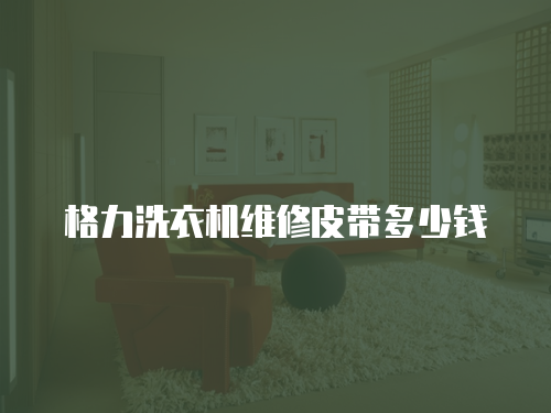 格力洗衣機維修皮帶多少錢