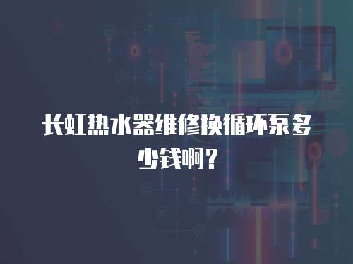 長虹熱水器維修換循環(huán)泵多少錢啊？