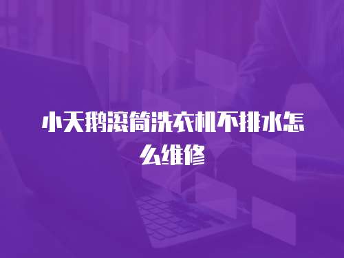 小天鵝滾筒洗衣機(jī)不排水怎么維修