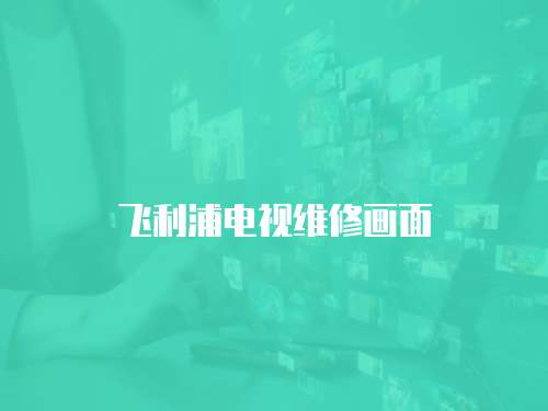 飛利浦電視維修畫面