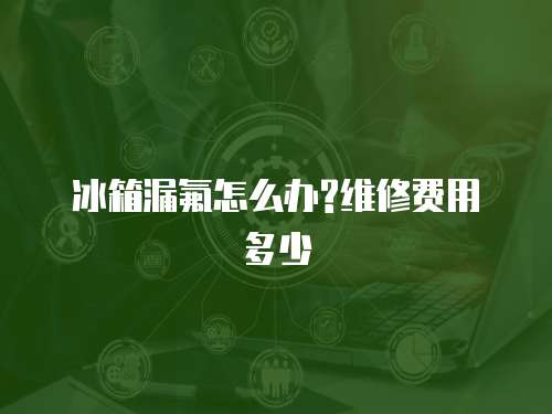 冰箱漏氟怎么辦?維修費(fèi)用多少