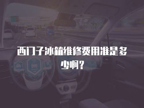 西門子冰箱維修費用準是多少啊？