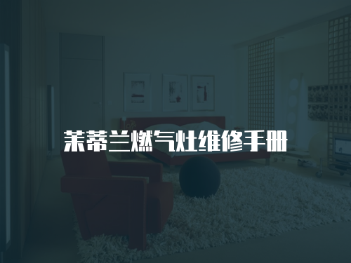 茉蒂蘭燃?xì)庠罹S修手冊(cè)