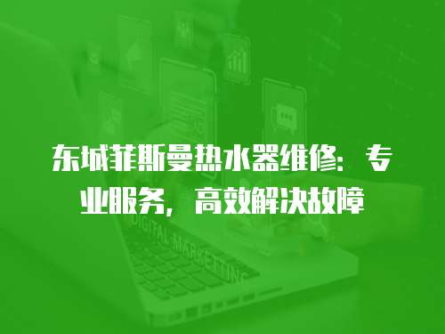 東城菲斯曼熱水器維修：專業服務，高效解決故障