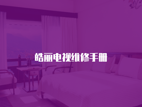 皓麗電視維修手冊