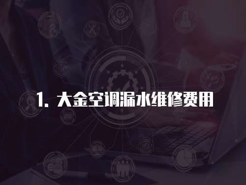 1. 大金空調漏水維修費用