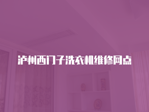 瀘州西門子洗衣機維修網點
