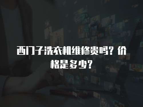 西門子洗衣機維修貴嗎？價格是多少？