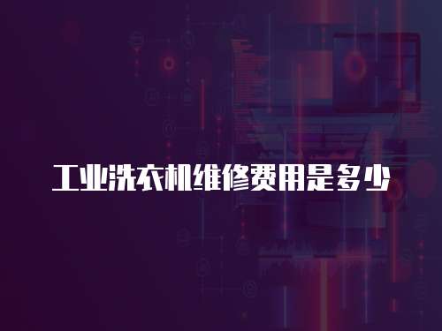 工業洗衣機維修費用是多少