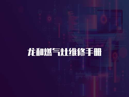 龍和燃氣灶維修手冊