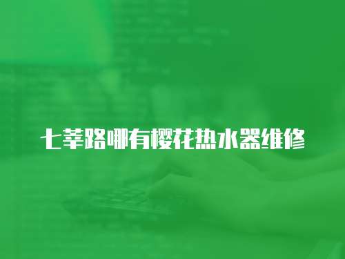 七莘路哪有櫻花熱水器維修