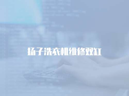 揚子洗衣機維修雙缸