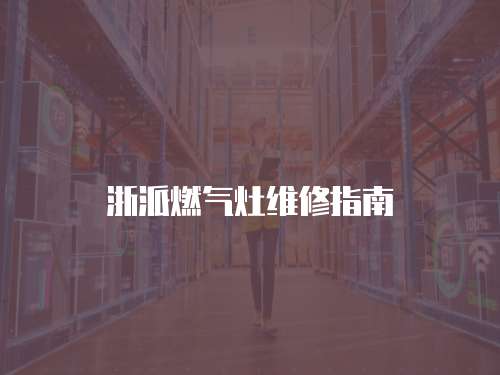浙派燃氣灶維修指南