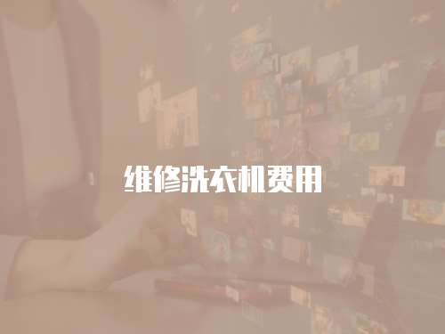 維修洗衣機費用