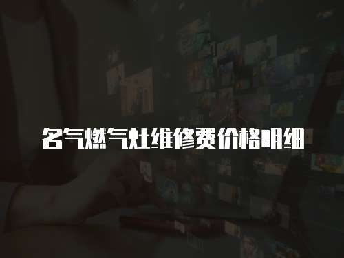 名氣燃氣灶維修費價格明細