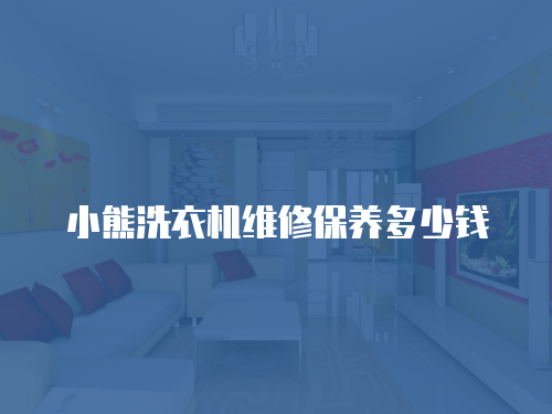 小熊洗衣機維修保養(yǎng)多少錢