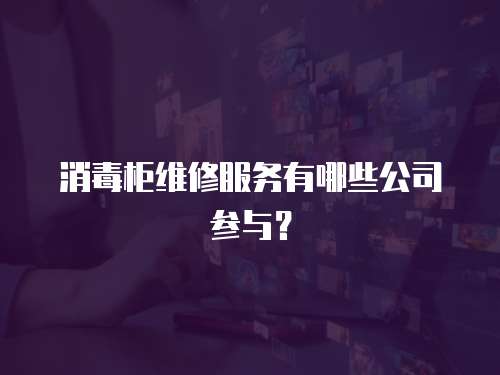 消毒柜維修服務有哪些公司參與？