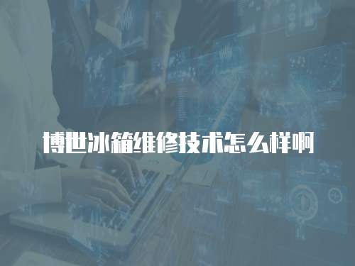 博世冰箱維修技術怎么樣啊