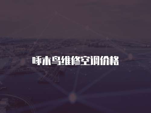 啄木鳥維修空調價格