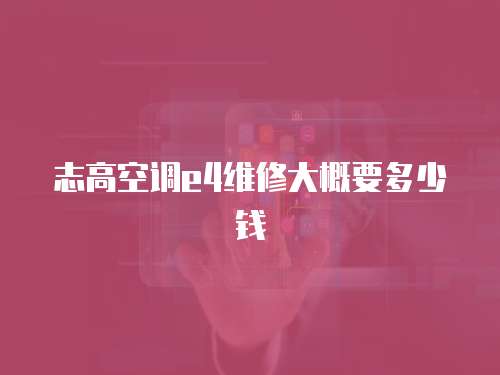 志高空調(diào)e4維修大概要多少錢