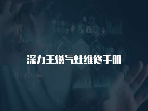 深力王燃氣灶維修手冊