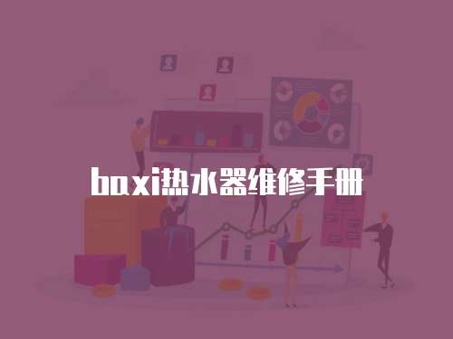baxi熱水器維修手冊