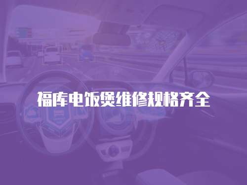 福庫電飯煲維修規格齊全