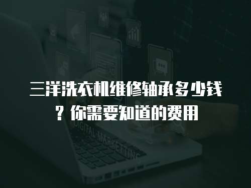三洋洗衣機維修軸承多少錢？你需要知道的費用