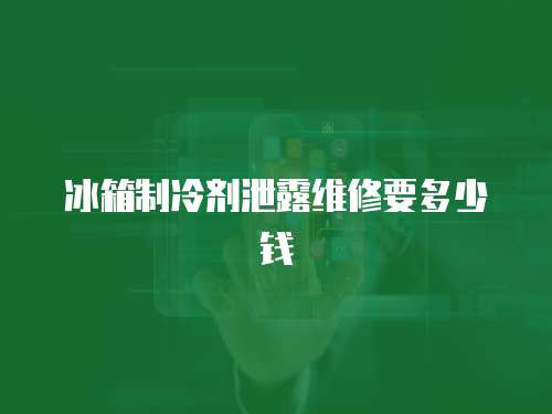 冰箱制冷劑泄露維修要多少錢