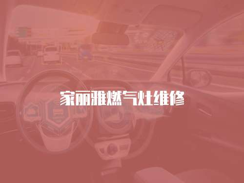 家麗雅燃氣灶維修