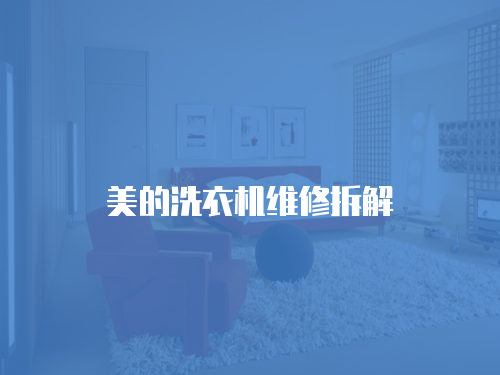 美的洗衣機維修拆解